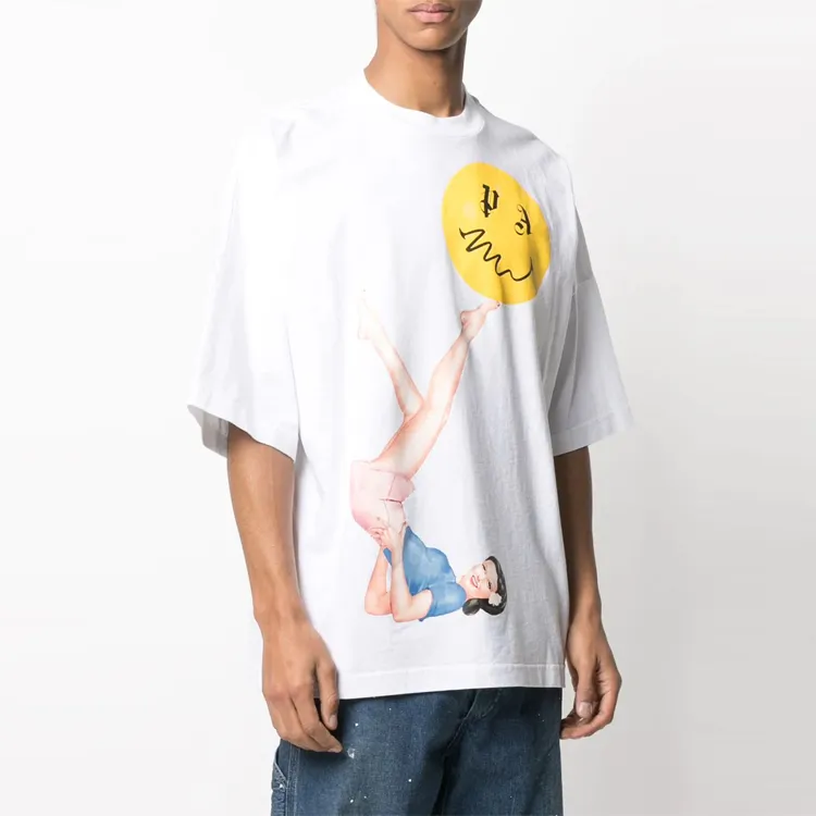 PALM ANGELS Pin Up Graphic Cotton T shirt-2