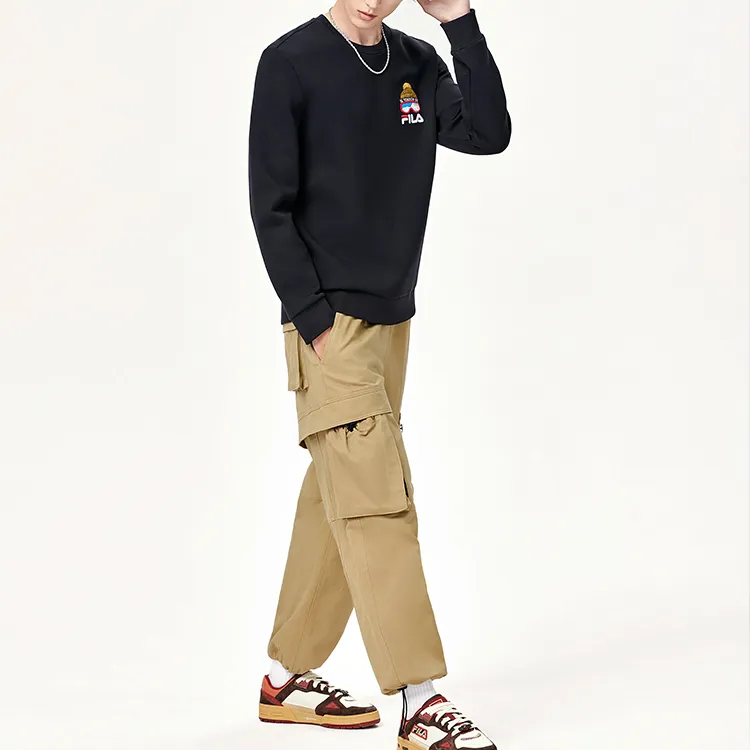 FILA Sweatshirts Men Jet Black-5