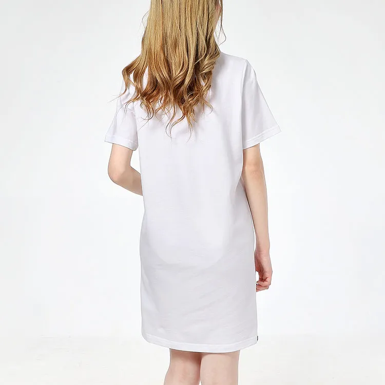 PUMA Short Sleeved Dresses Women's White-4