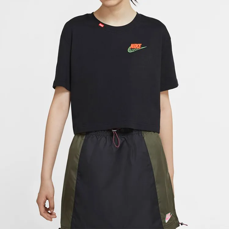 Nike Crop Tops Women's Black-4
