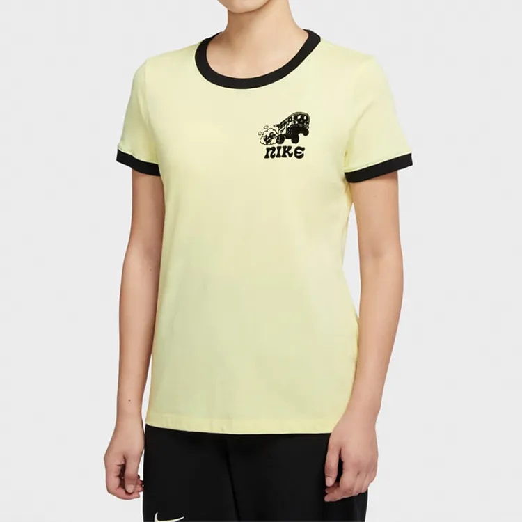 Nike T Shirt Women's Vibrant Green Yellow-3
