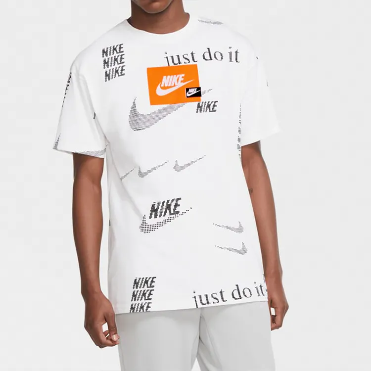 Nike T-Shirts Men White-3