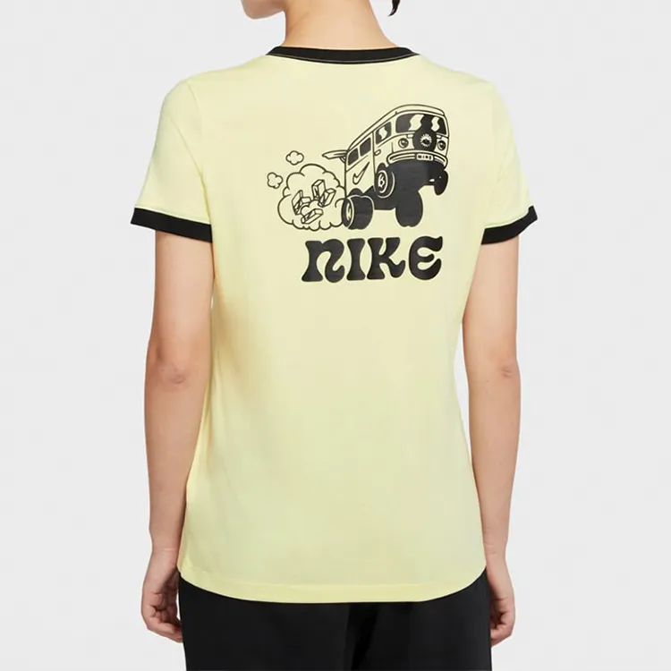 Nike T Shirt Women's Vibrant Green Yellow-4