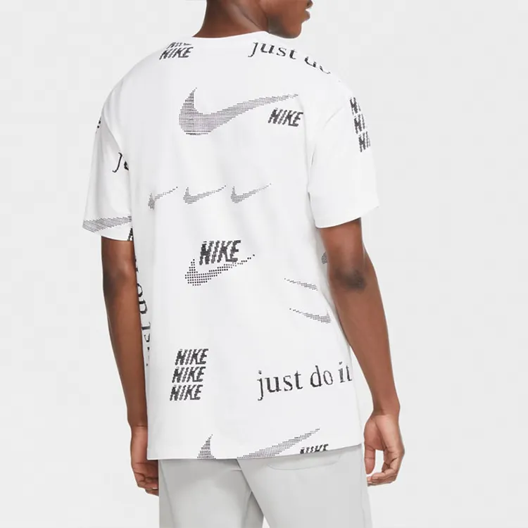 Nike T-Shirts Men White-4