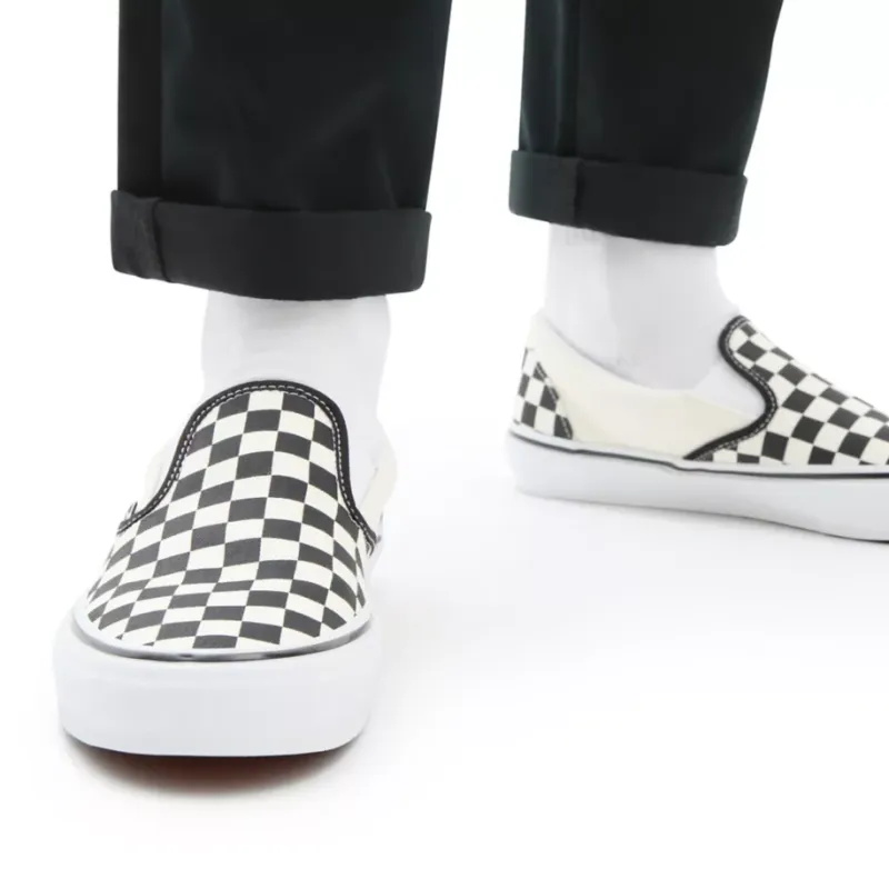Vans Skate Slip On Checkerboard Black Off White-6