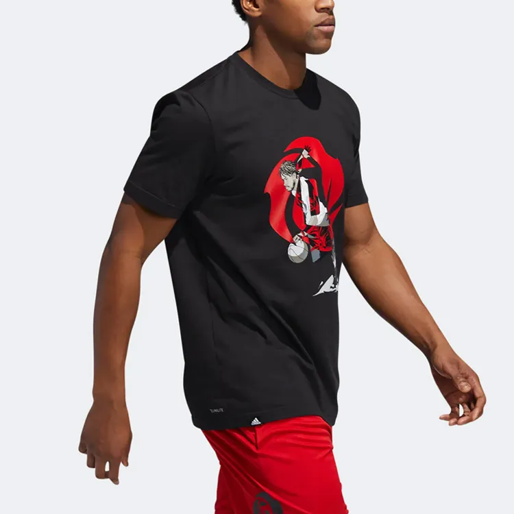 Adidas Set-in Sleeve T-Shirt Men's Black-5