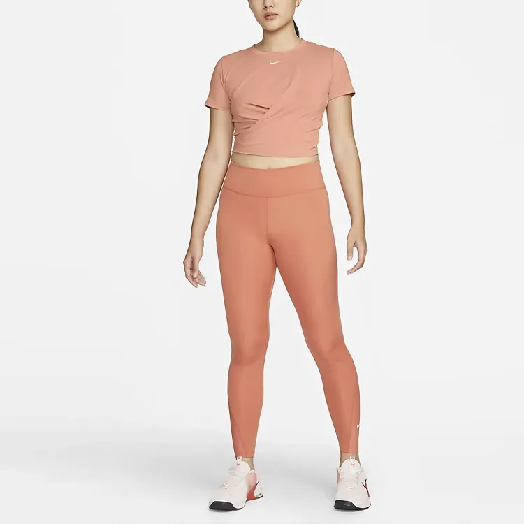 Nike Crop Tops Women's Light Madder Root Umber-2