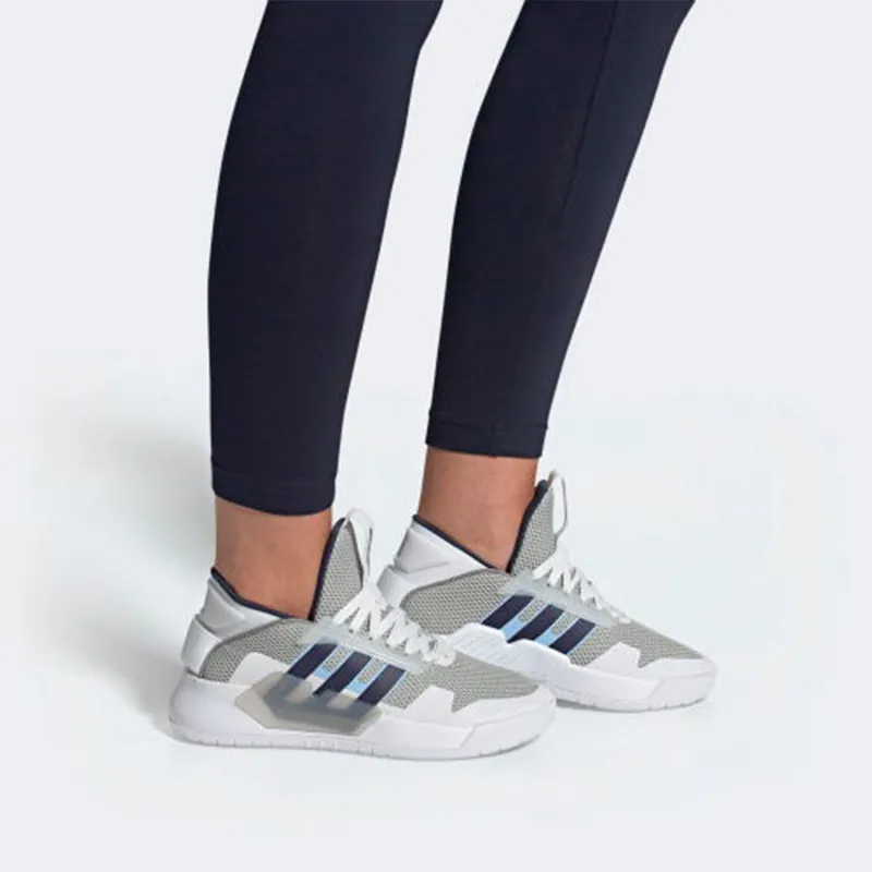 Adidas Neo Bball 90s Grey/White/Blue Women's-6