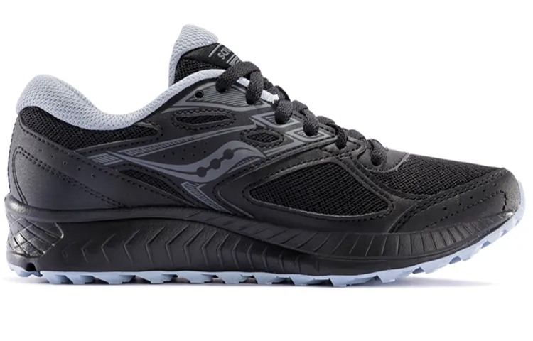 Saucony Cohesion 13 Running Shoes Women's Low Top Black Gray Blue-1