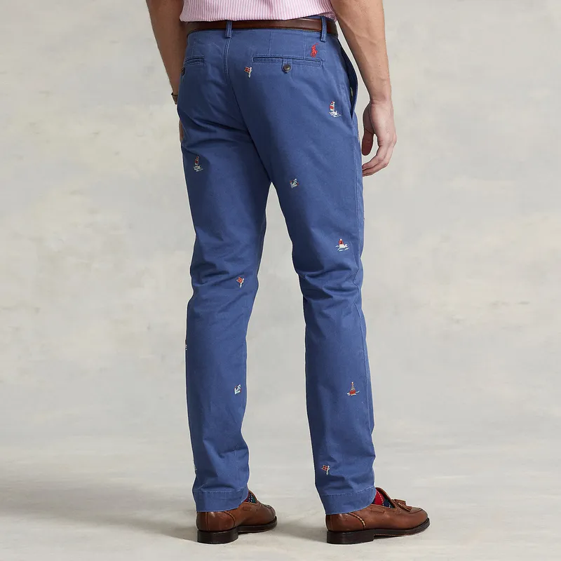 Polo Ralph Lauren SS22 Casual Pants Men's Marine Blue-3