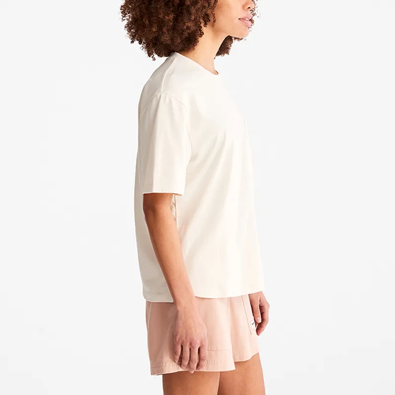 Timberland T Shirts Women's Vintage White-3