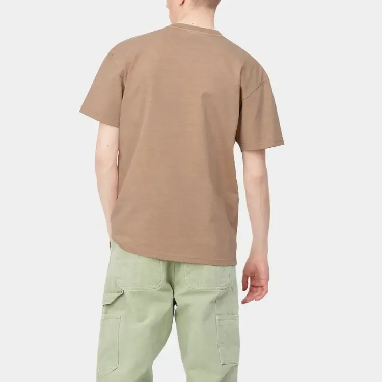 Carhartt WIP T Shirts Men Brown-4
