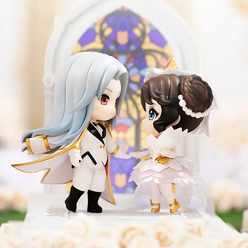 HONOR OF KINGS True Love Supreme, Pure White Wedding, Zhou Yu Xiao Qiao, Set Chibi Figures-1