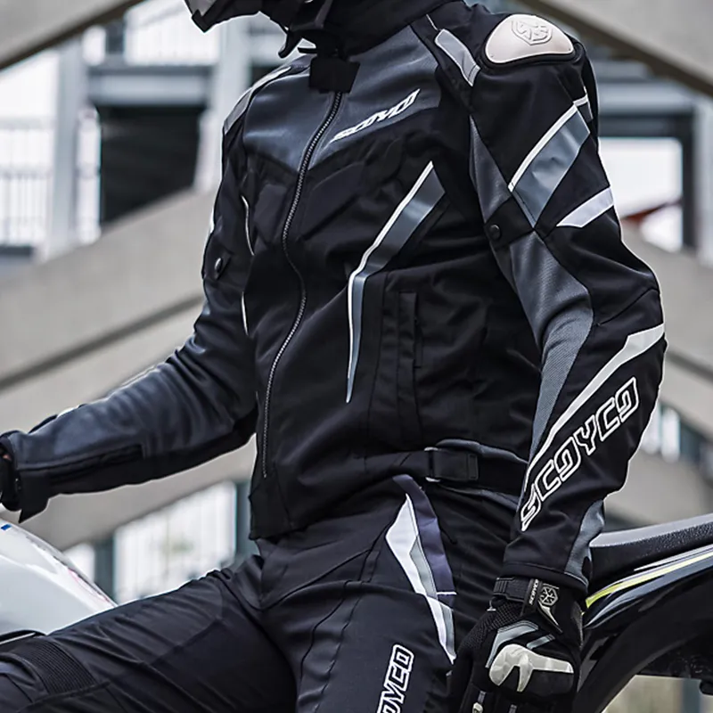 SCOYCO Motorcycle Jacket Unisex Black-3