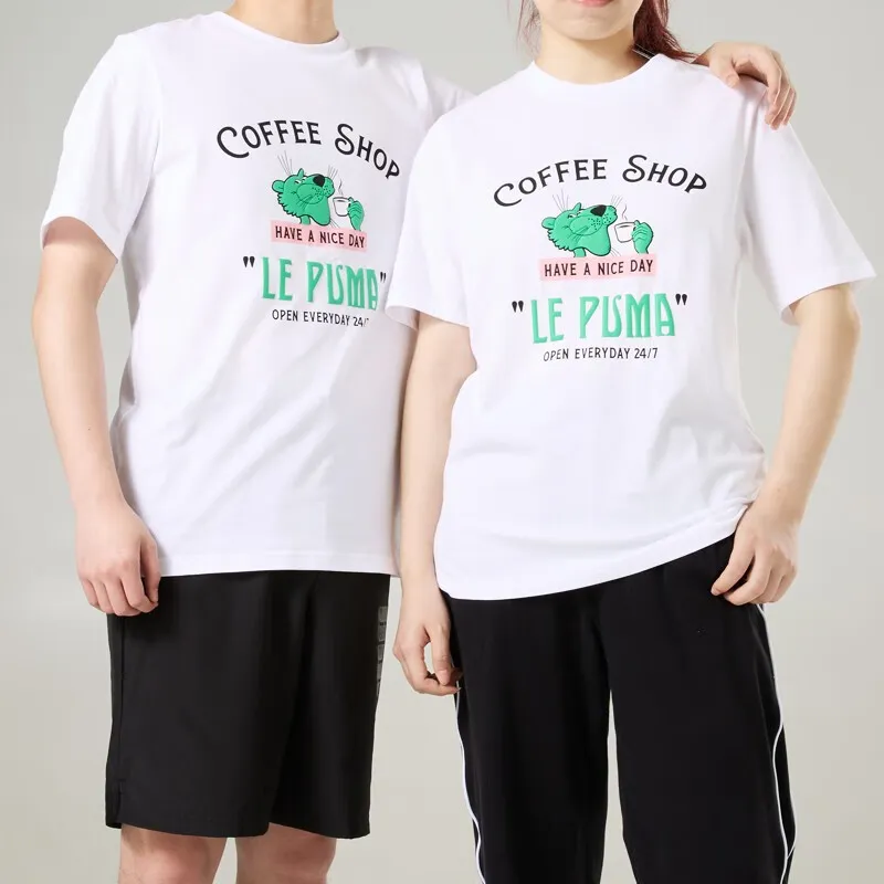 PUMA VIBES AOP T-Shirts Unisex White-5