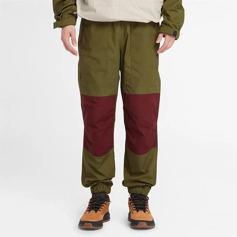Timberland Mens Colorblock Outdoor Jogger Pants Dark Olive-3