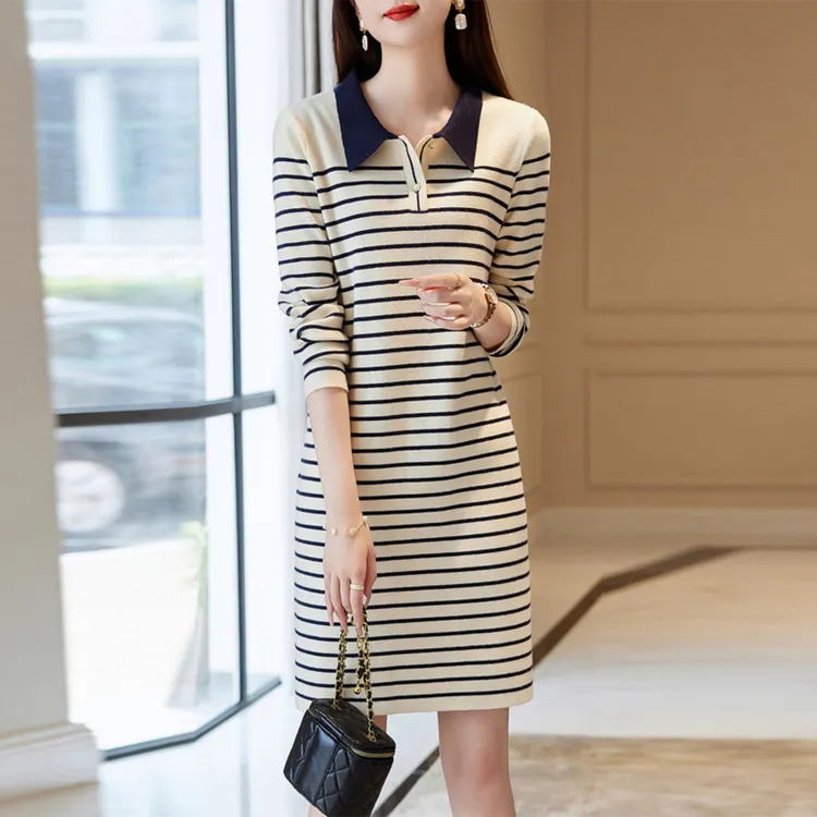 Dme Long Sleeved Dresses Women's Ecru-3