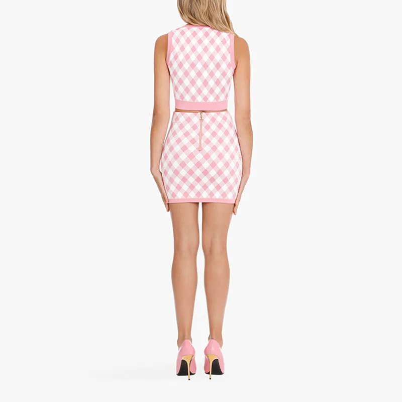 BALMAIN Casual Short Skirts Women's Pink-3