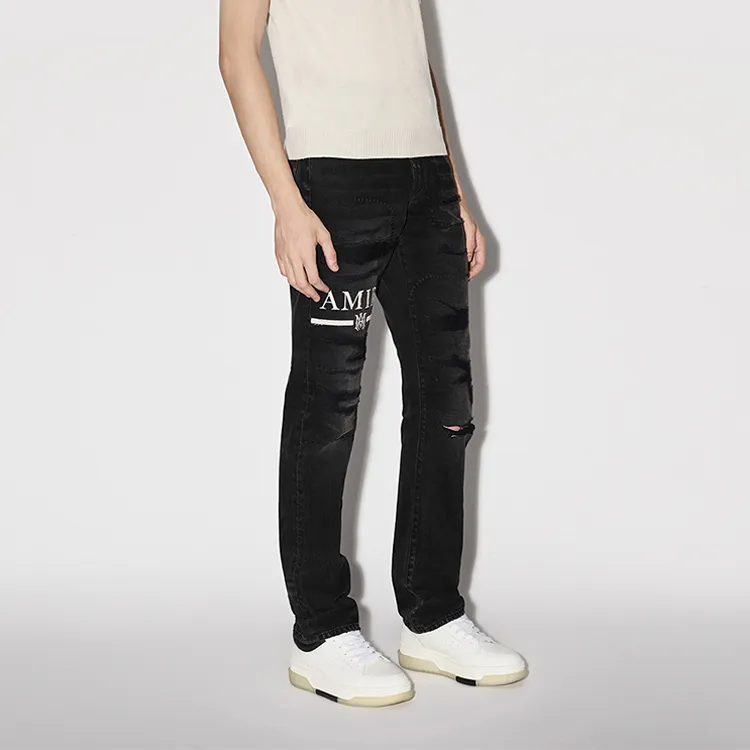 AMIRI Ma Bar Logo Straight Jean-3