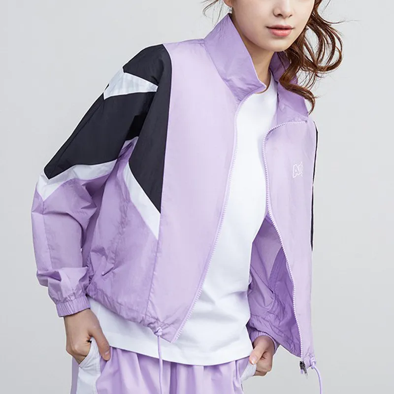 ANTA Life Collection Cropped Coats Women's Light Mulberry Purple-6
