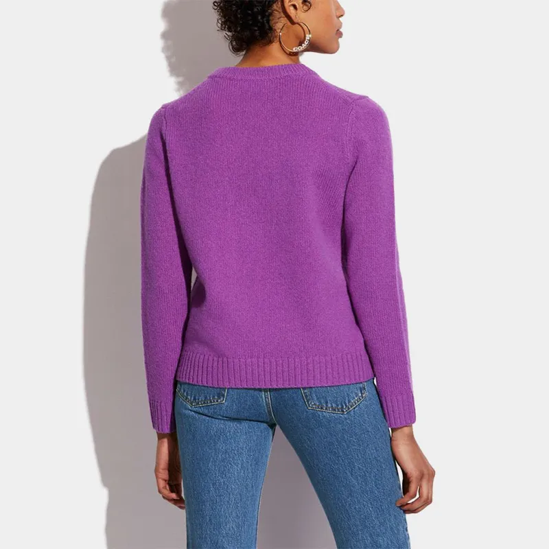 COACH SS22 Sweater Women's Purple-2