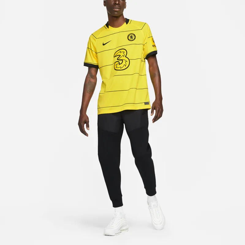 Nike Soccer Jerseys Men European Leather Yellow-2