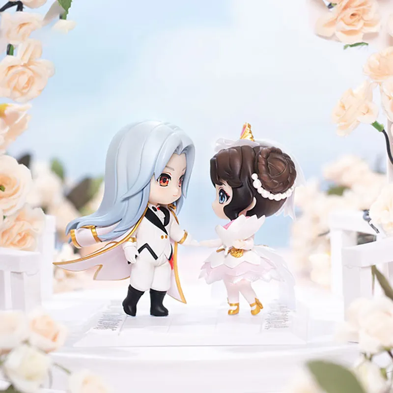 HONOR OF KINGS True Love Supreme, Pure White Wedding, Zhou Yu Xiao Qiao, Set Chibi Figures-4