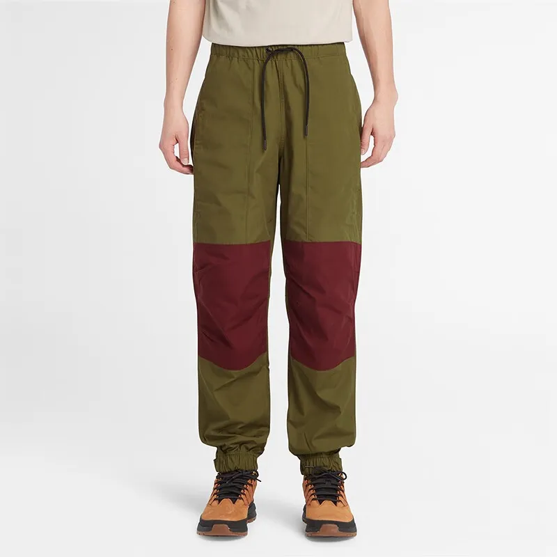 Timberland Mens Colorblock Outdoor Jogger Pants Dark Olive-4