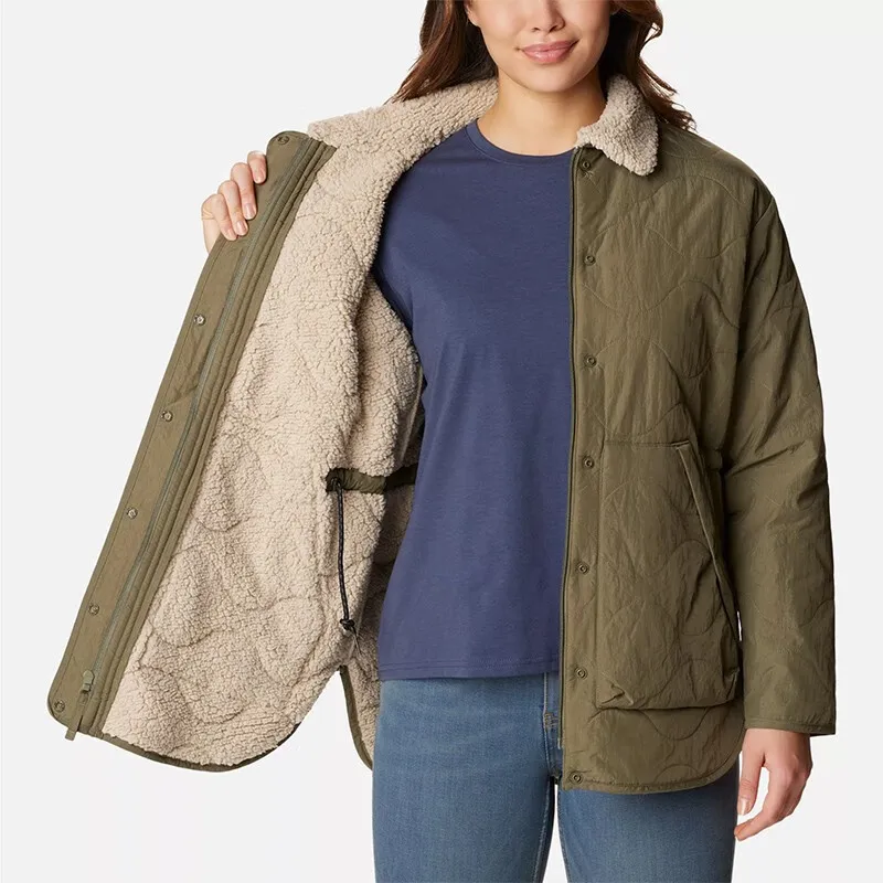 Columbia Puffer Jacket Women's Army Green-2