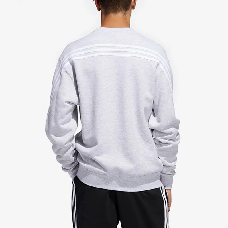 Adidas Originals 3 Stripes Sweatshirts Men Medium Gray-3