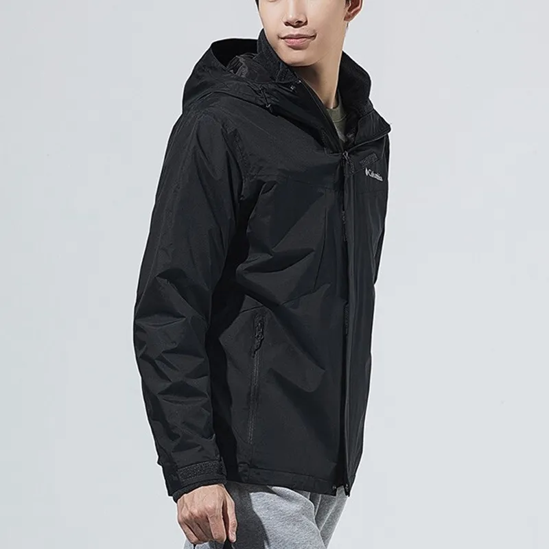 Columbia Waterproof And Windproof To Keep Warm Windbreaker Jacket Men's Black-4
