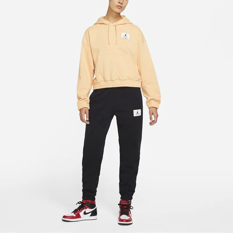 Jordan Essentials Sweatshirts Women's Light Apricot Yellow-2