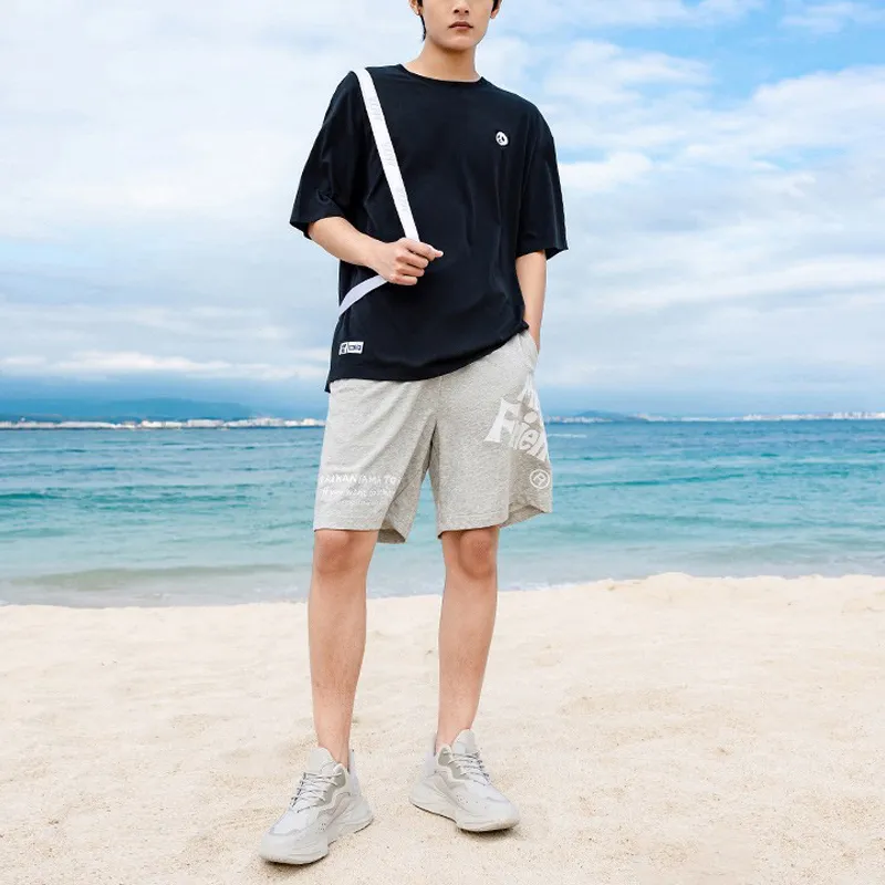 Anta Life Collection SS22 Casual Shorts Men's Gray Heather Gray-2