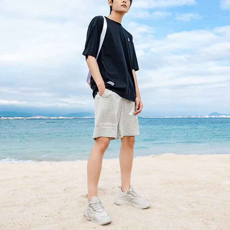 Anta Life Collection SS22 Casual Shorts Men's Gray Heather Gray-3