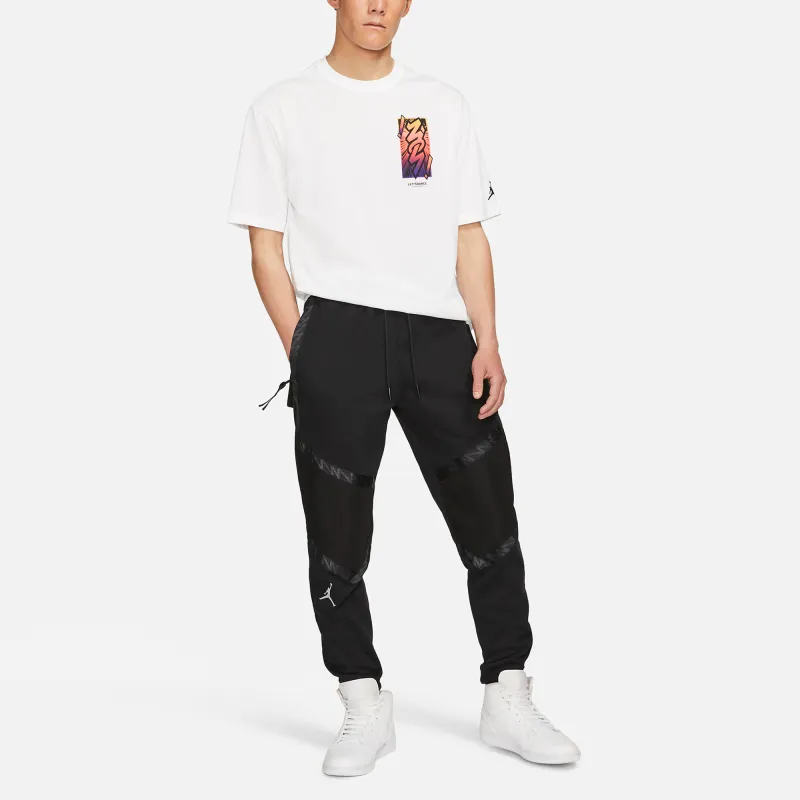 Jordan Dri FIT Zion Knitted Sweatpants Men's Black-4