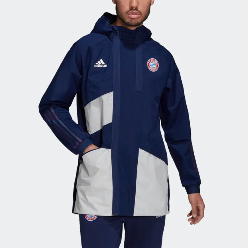 Adidas Bayern Munich Jacket Men's Dark Blue-2