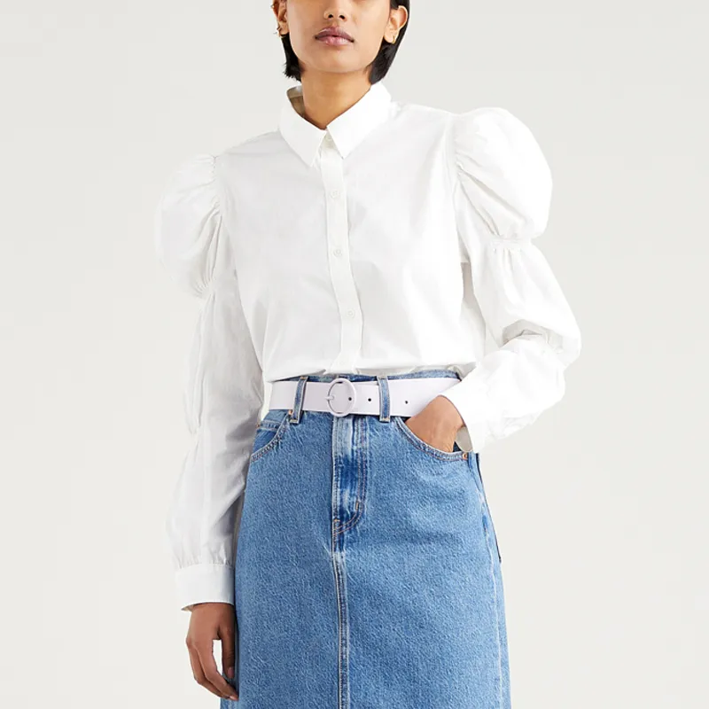 Levis Shirts Women's White-2