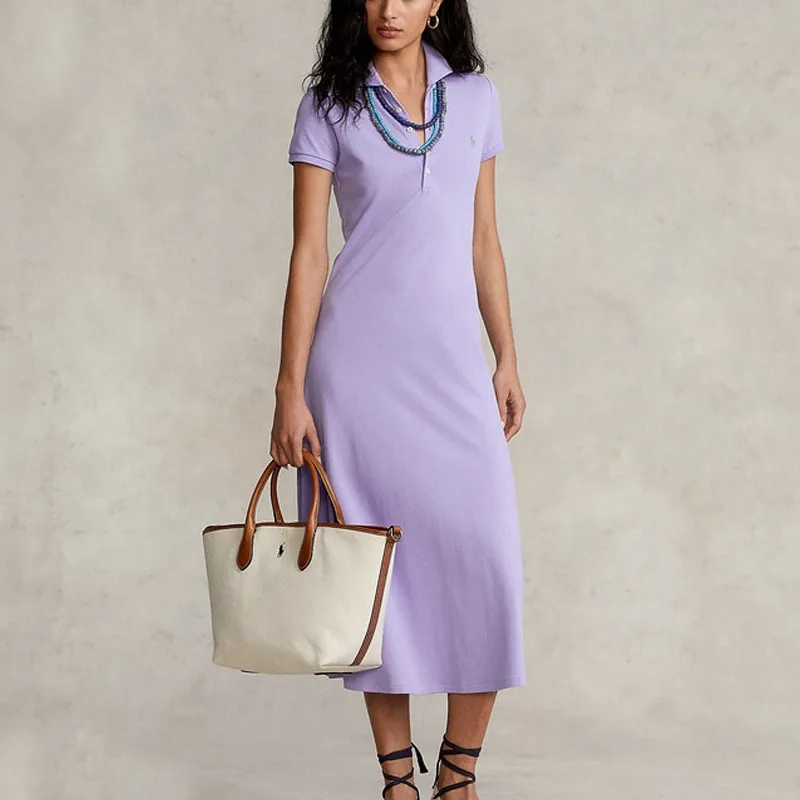 Polo Ralph Lauren Short-Sleeved Dresses Women's Purple-1
