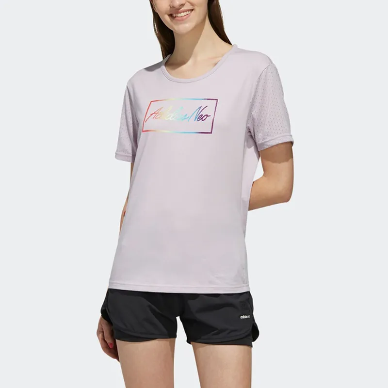 Adidas Neo T Shirt Women's Light Purple-1