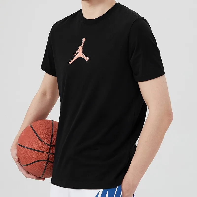 Jordan Set in Sleeve T Shirt Men's Black-4