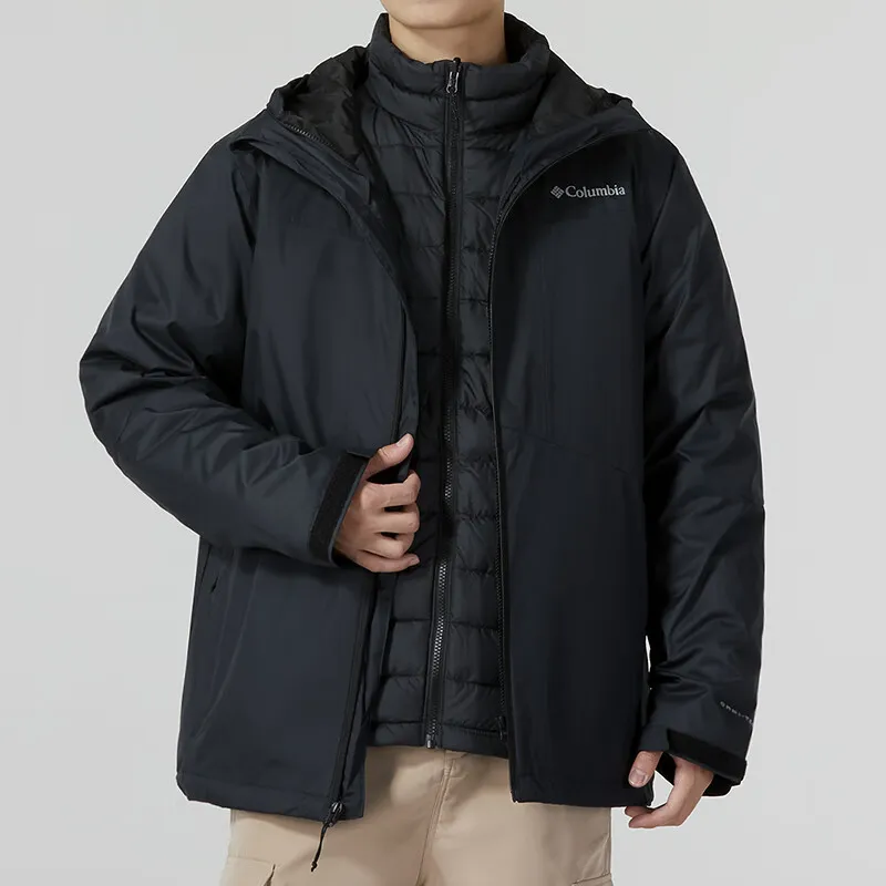Columbia Omni Heat Waterproof And Warm Windbreaker Jacket Men's Black-4