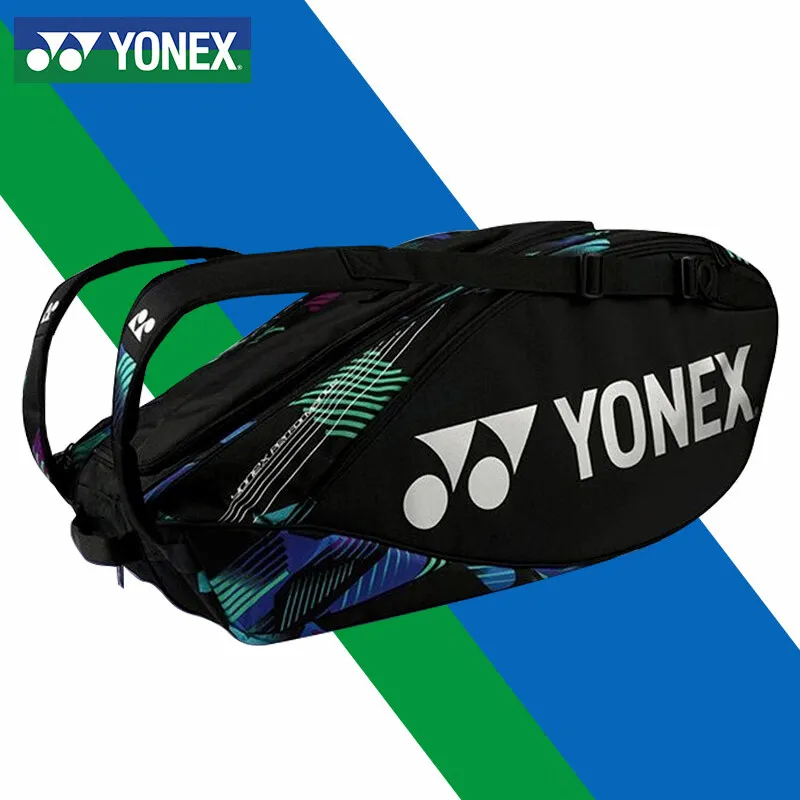 YONEX Badminton Racket Bags 12 Pack Backpack Green/Purple Unisex-2
