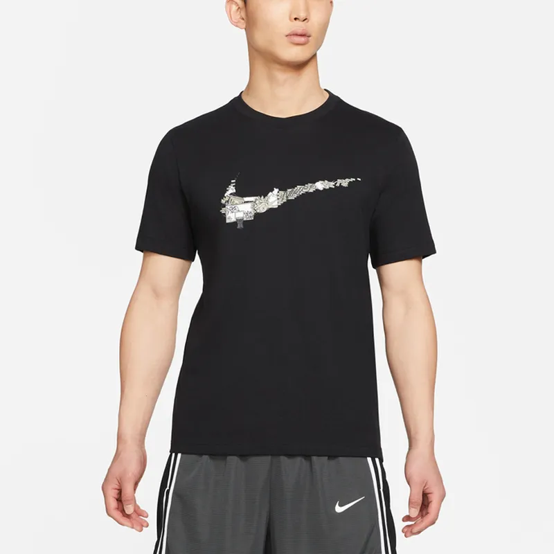 Nike T Shirts Men Black-3