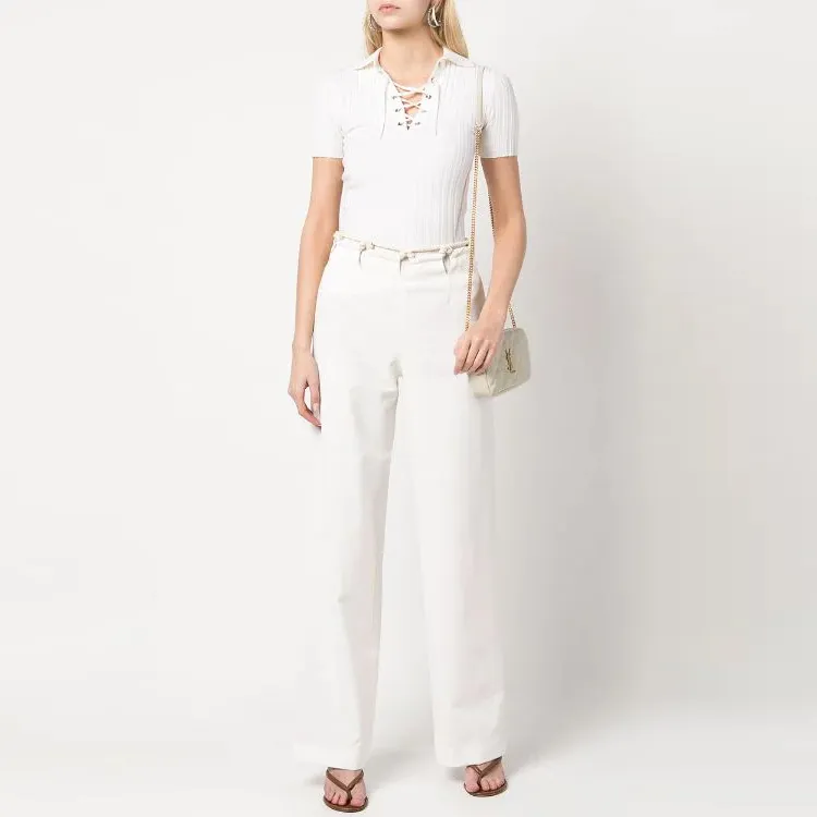 DION LEE Casual Pants Women's White-2