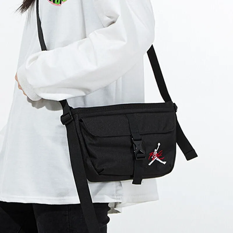 Jordan Polyester Shoulder Bag, Crossbody Bag Small Size Unisex Black-3