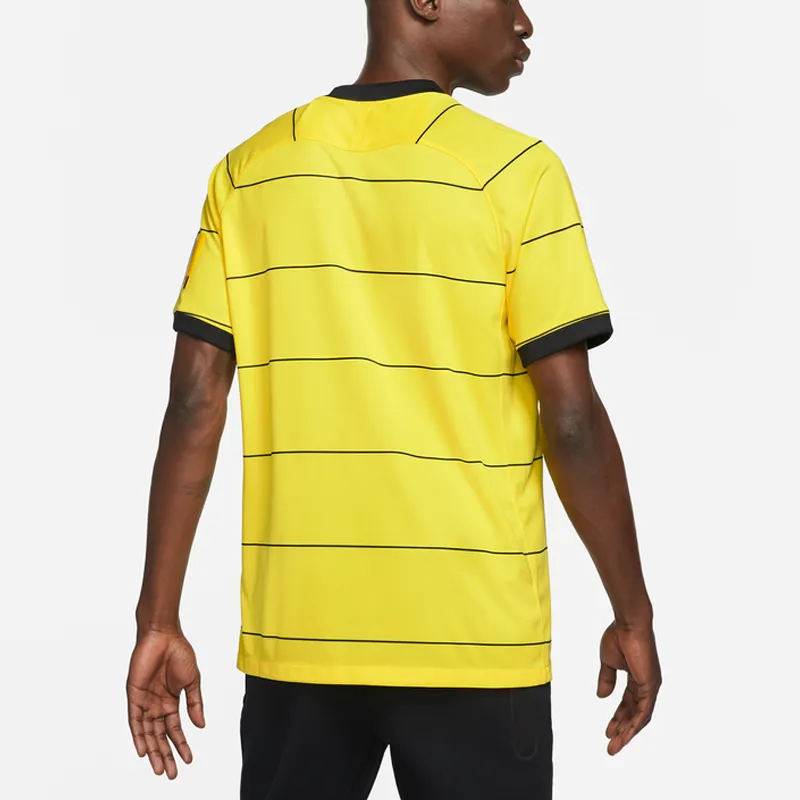 Nike Soccer Jerseys Men European Leather Yellow-4