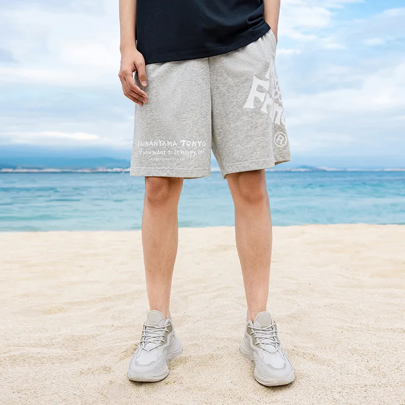 Anta Life Collection SS22 Casual Shorts Men's Gray Heather Gray-7