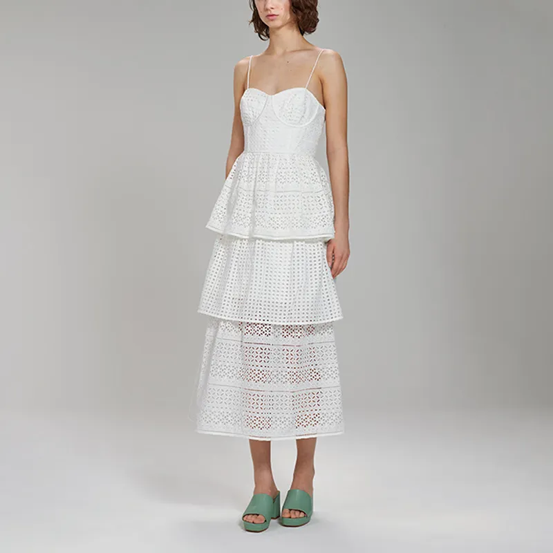 Self portrait FW22 Slip Dress Women's White-2