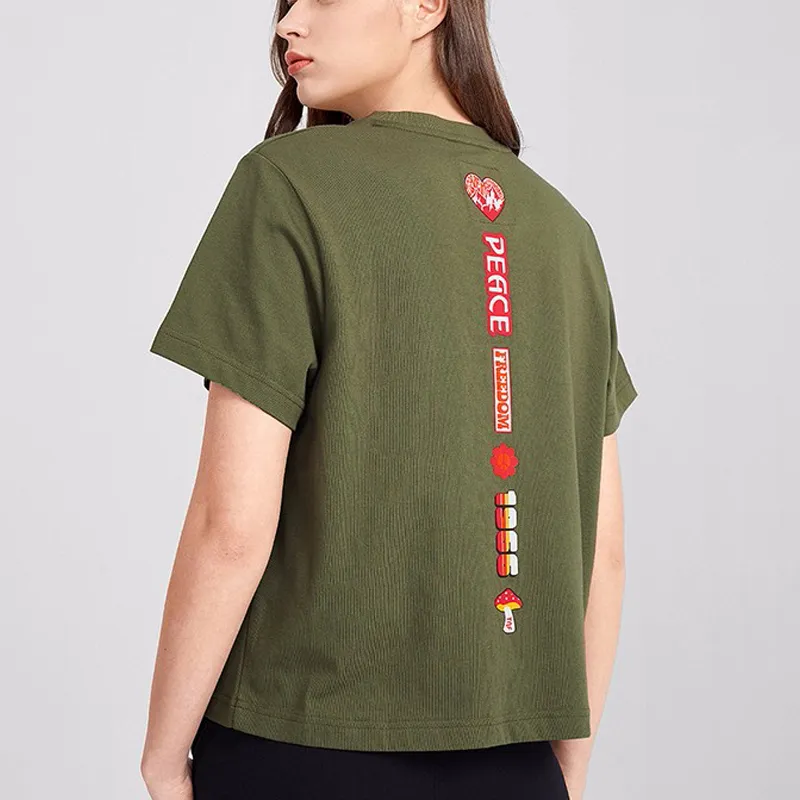 THE NORTH FACE Set in Sleeve T Shirt Women's Green-4