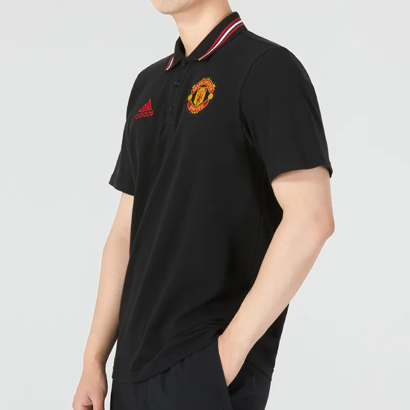 Adidas Polo Shirt Manchester United Men's Black-3